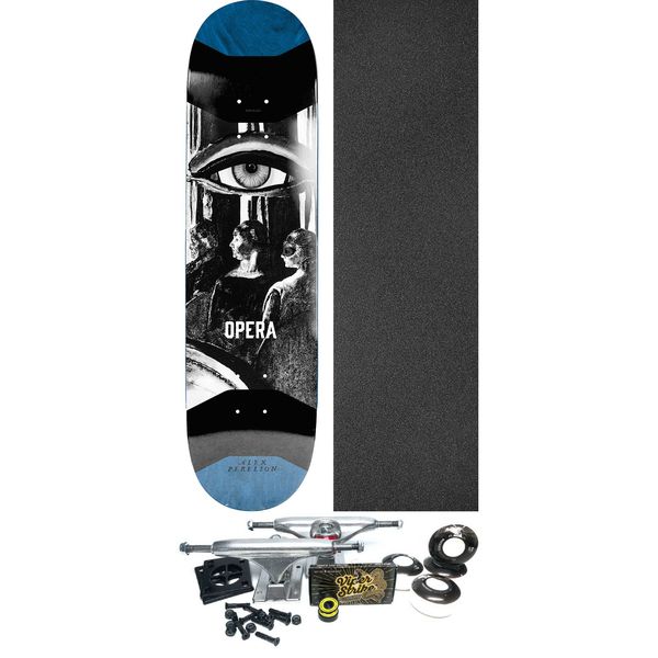 Opera Skateboards Alex Perelson 3rd Eye Blue Skateboard Deck Slick - 8.37" x 31.6" - Complete Skateboard Bundle